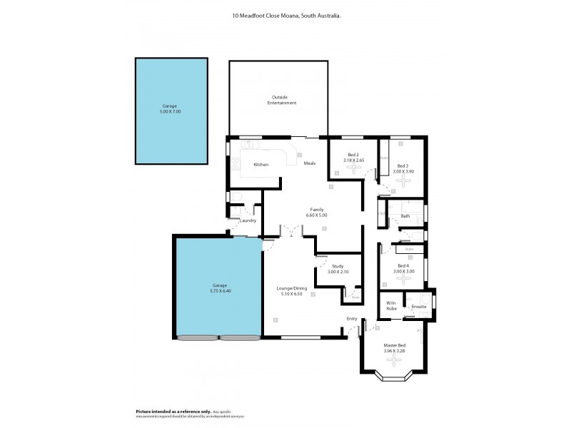 10 Meadfoot Close, Moana SA 5169 Floorplan