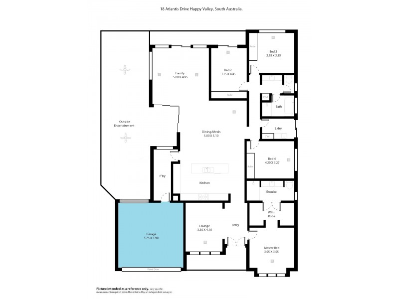 18 Atlantis Avenue, Seaford Meadows SA 5169 Floorplan