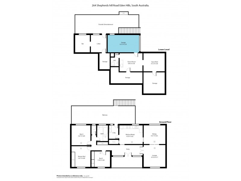 264 Shepherds Hill Road, Eden Hills SA 5050 Floorplan