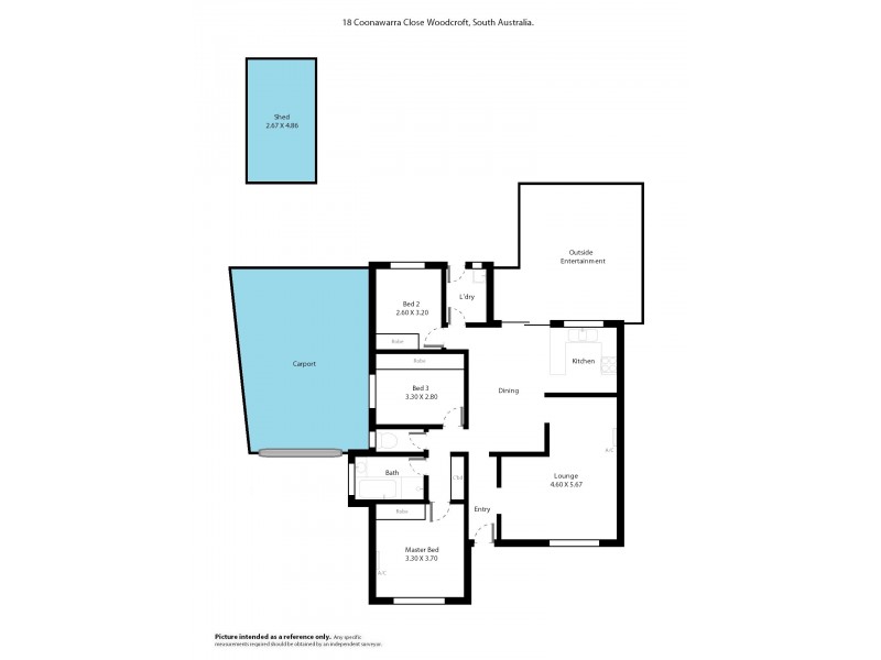 18 Coonawarra Close, Woodcroft SA 5162 Floorplan