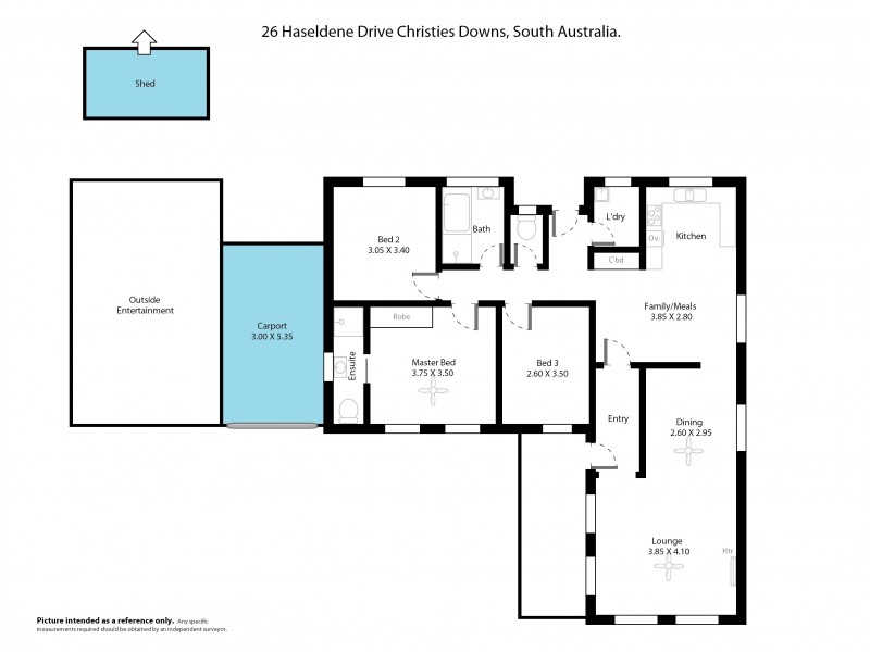 26 Haseldene Drive, Christie Downs SA 5164 Floorplan