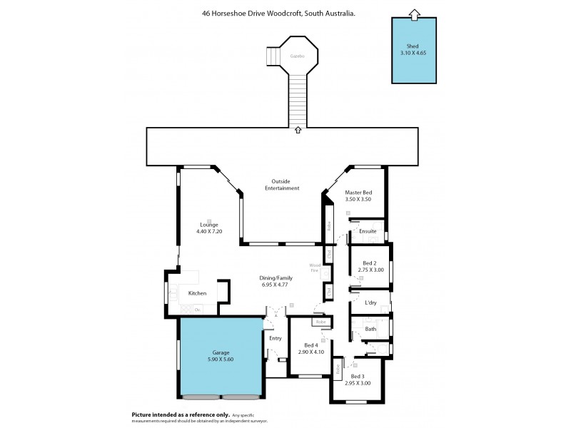 46 Horseshoe Drive, Woodcroft SA 5162 Floorplan