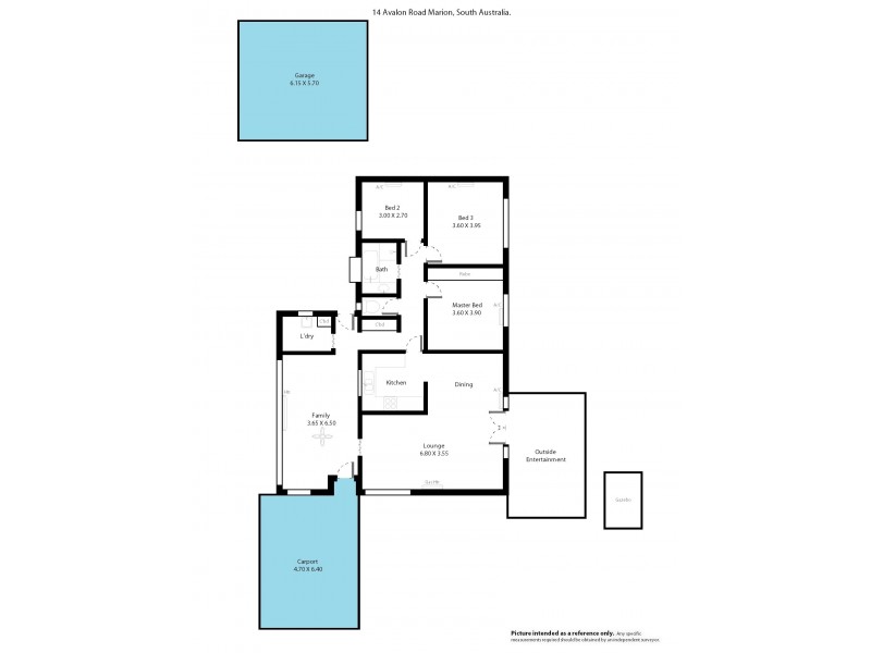 14 Avalon Road, Marion SA 5043 Floorplan
