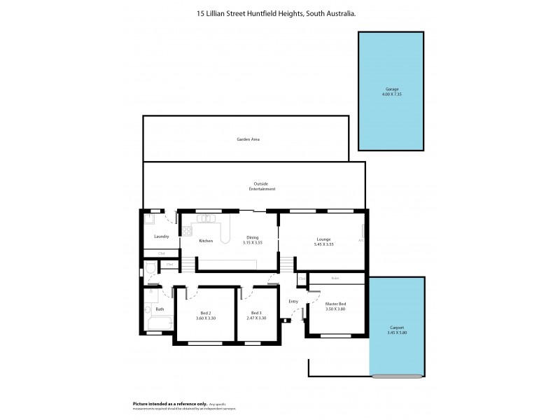 15 Lillian Street, Huntfield Heights SA 5163 Floorplan