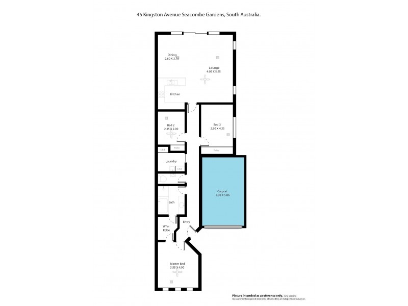 45 Kingston Avenue, Seacombe Gardens SA 5047 Floorplan