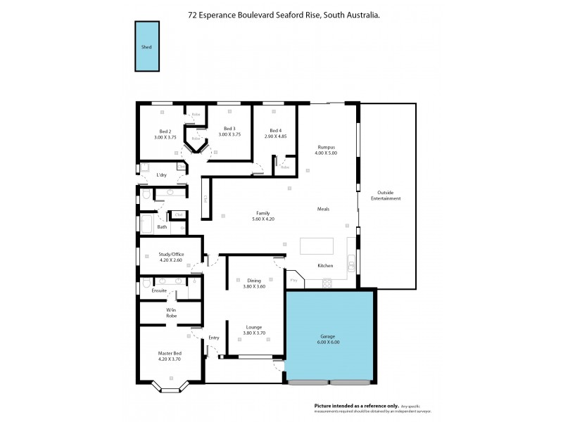 72 Esperance Boulevard, Seaford Rise SA 5169 Floorplan