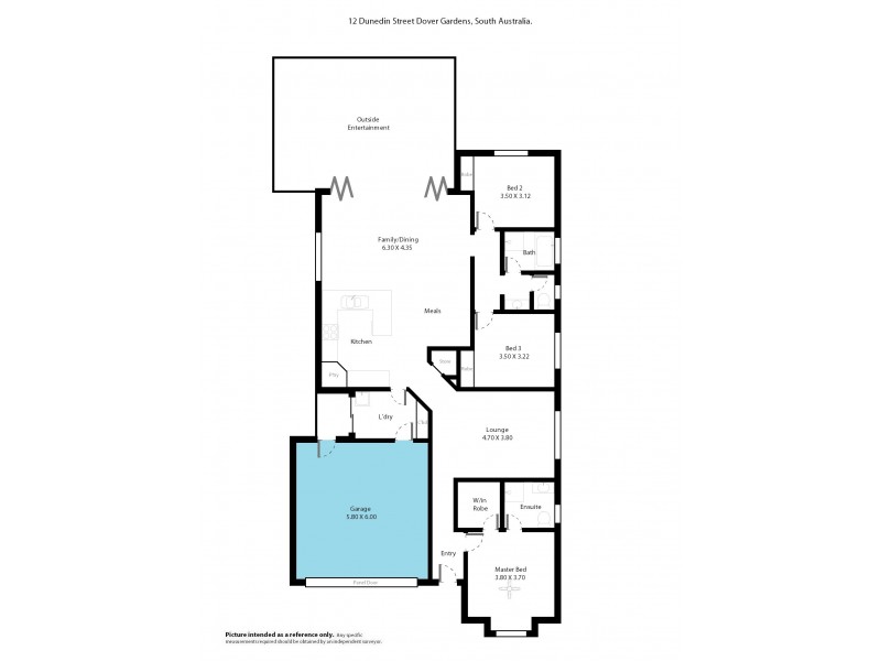 12 Dunedin Street, Dover Gardens SA 5048 Floorplan