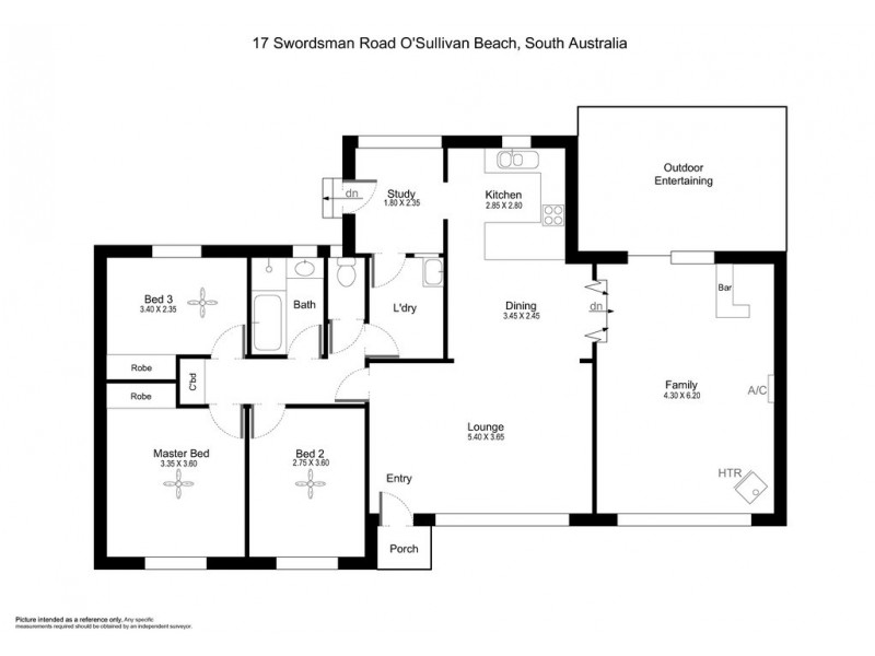 17 Swordsman Road, O’sullivan Beach SA 5166 Floorplan