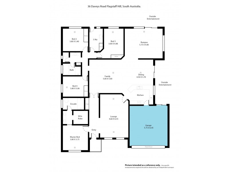 36 Daveys Road, Flagstaff Hill SA 5159 Floorplan