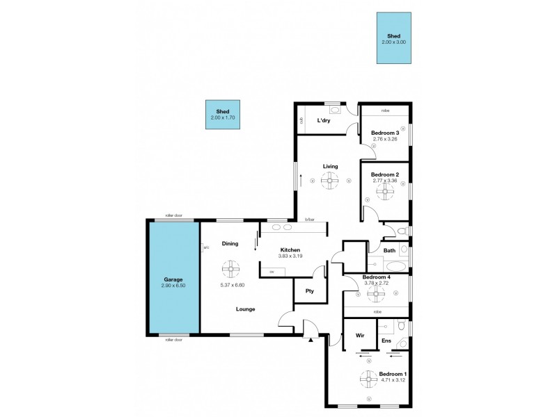 2 Abiona Street, Flagstaff Hill SA 5159 Floorplan