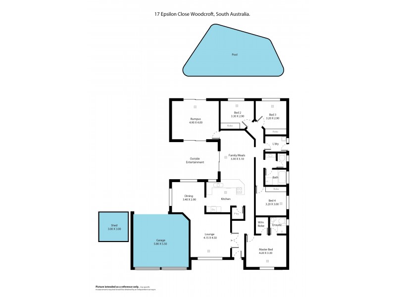 17 Epsilon Close, Woodcroft SA 5162 Floorplan