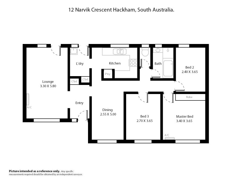 12 Narvick Crescent, Hackham West SA 5163 Floorplan