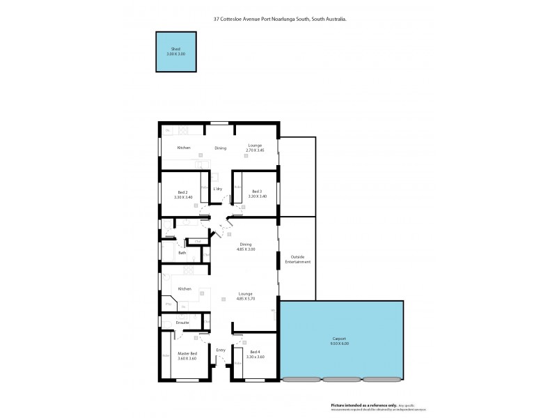 37 Cottesloe Avenue, Port Noarlunga South SA 5167 Floorplan