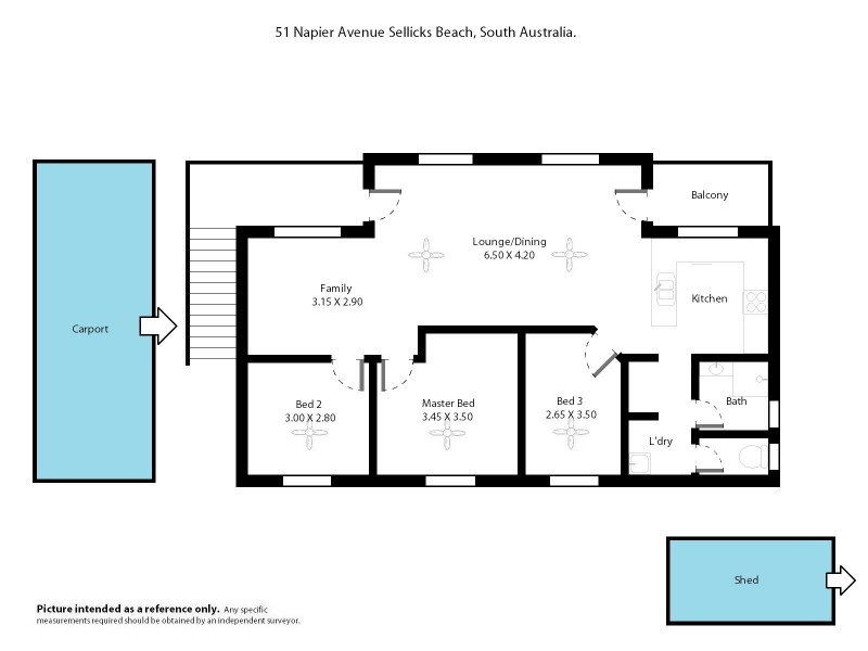51 Napier Avenue, Sellicks Beach SA 5174 Floorplan