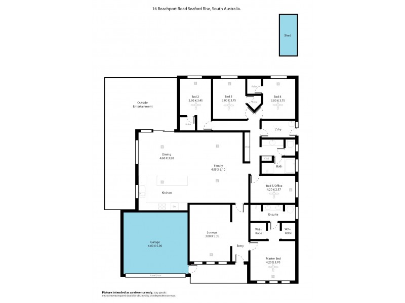 16 Beachport Road, Seaford Rise SA 5169 Floorplan