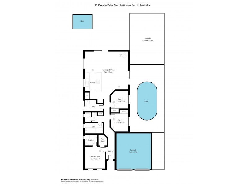 22 Kakadu Drive, Morphett Vale SA 5162 Floorplan