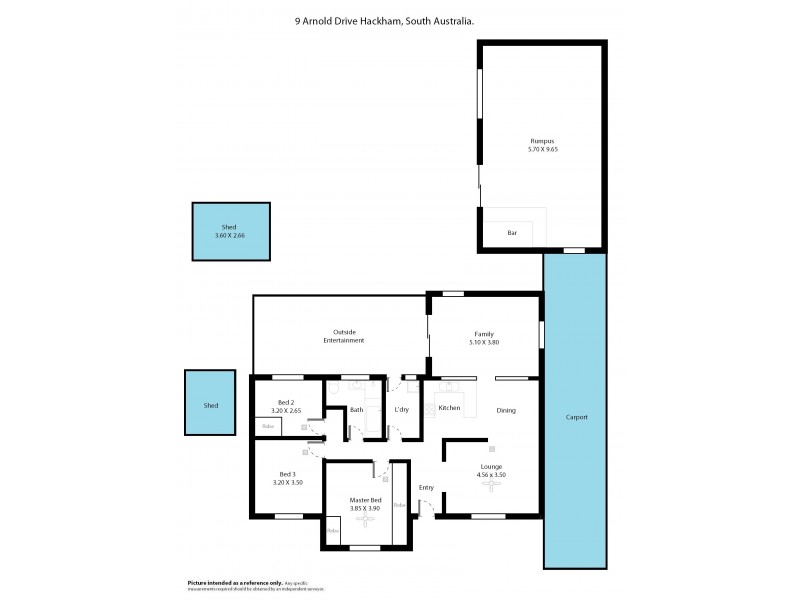 9 Arnold Drive, Hackham SA 5163 Floorplan