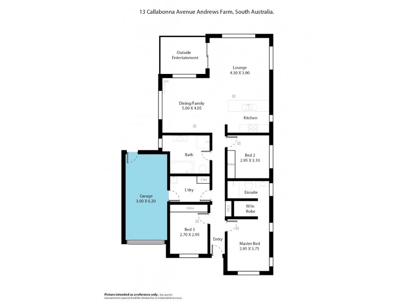 13 Callabonna Avenue, Andrews Farm SA 5114 Floorplan
