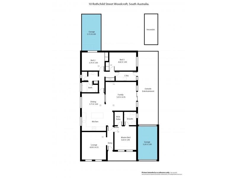 10 Rothschild Street, Woodcroft SA 5162 Floorplan
