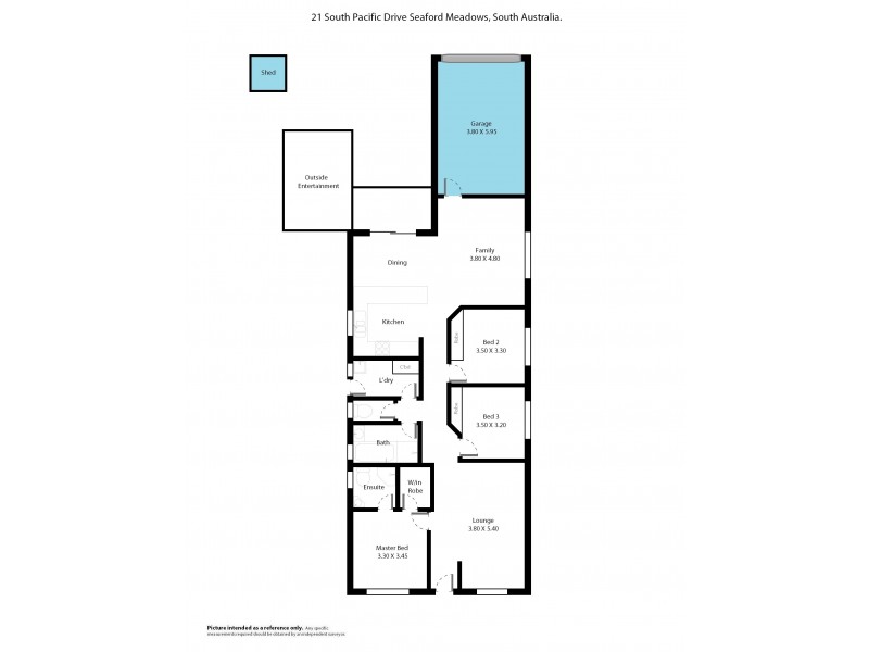 21 South Pacific Drive, Seaford Meadows SA 5169 Floorplan