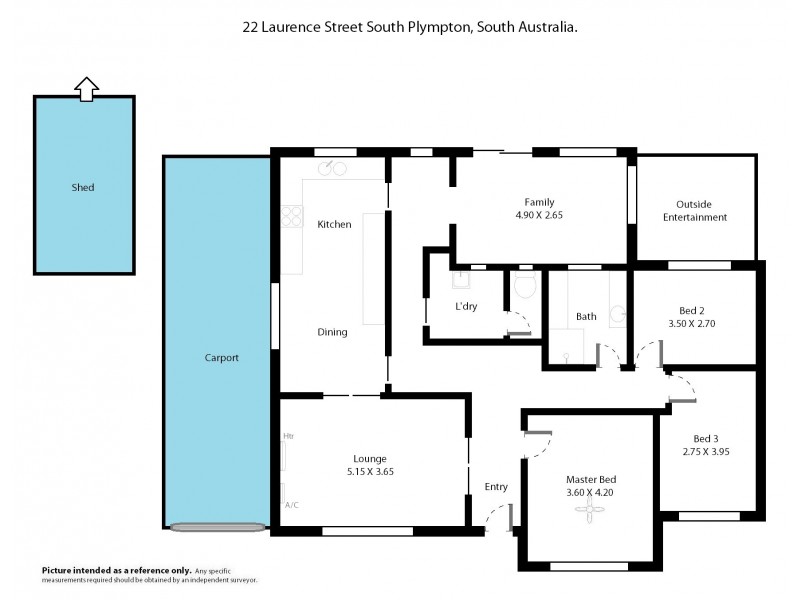 22 Laurence Street, South Plympton SA 5038 Floorplan