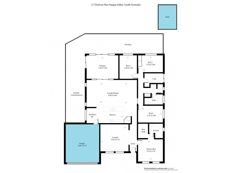 17 Charlson Rise, Happy Valley SA 5159 Floorplan