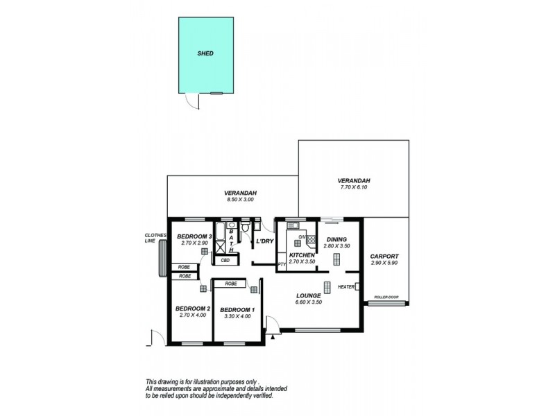 9 Argyle Street, Moana SA 5169 Floorplan