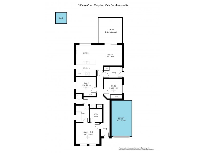 5 Karen Court, Morphett Vale SA 5162 Floorplan