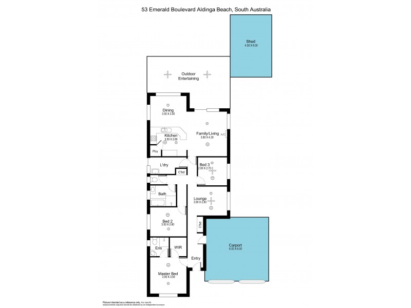 53 Emerald Boulevard, Aldinga Beach SA 5173 Floorplan