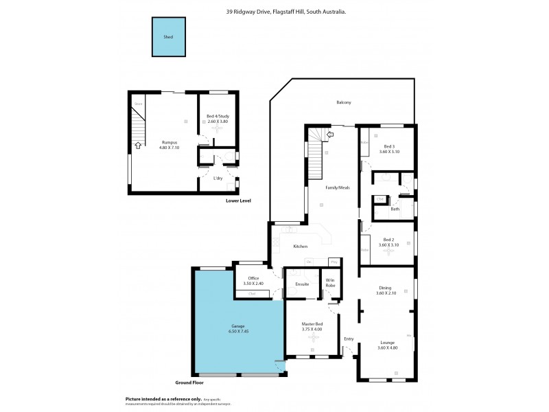 39 Ridgway Drive, Flagstaff Hill SA 5159 Floorplan