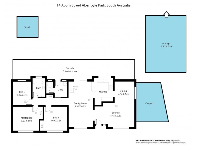 14 Acorn Street, Aberfoyle Park SA 5159 Floorplan