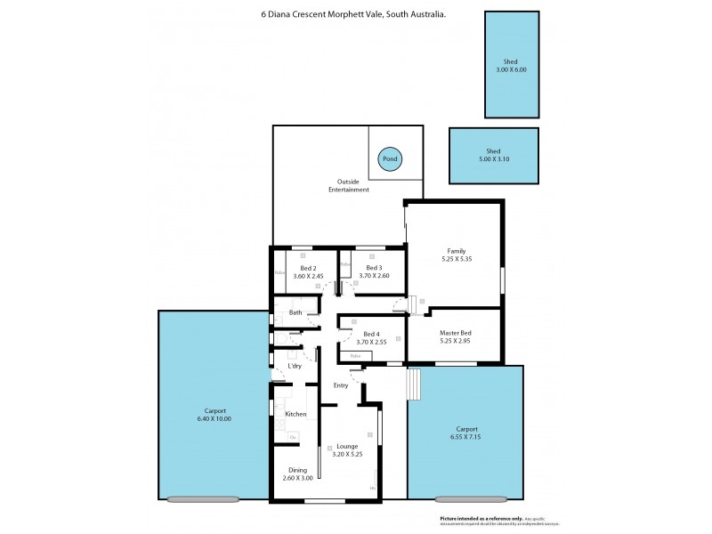 6 Diana Crescent, Morphett Vale SA 5162 Floorplan