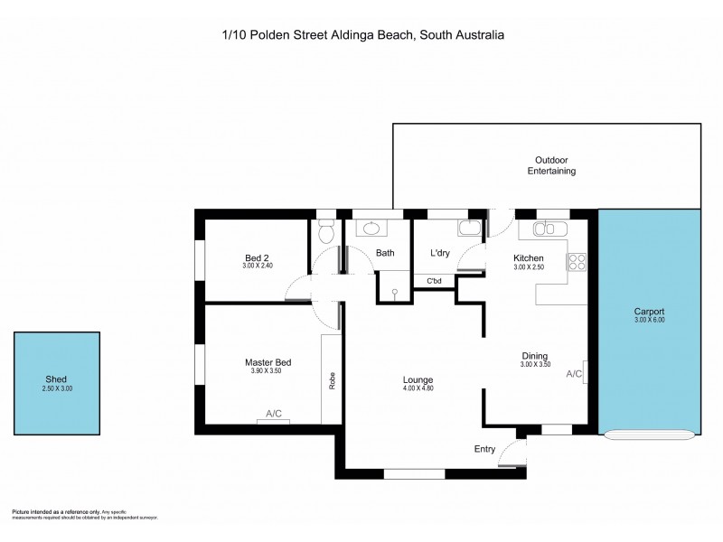 1/10 Polden Street, Aldinga Beach SA 5173 Floorplan