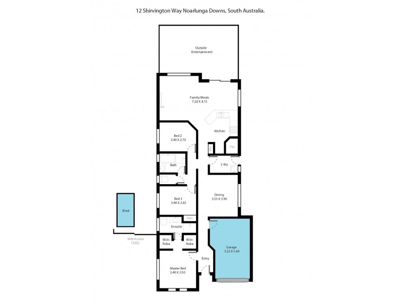 12 Shirvington Way, Noarlunga Downs SA 5168 Floorplan