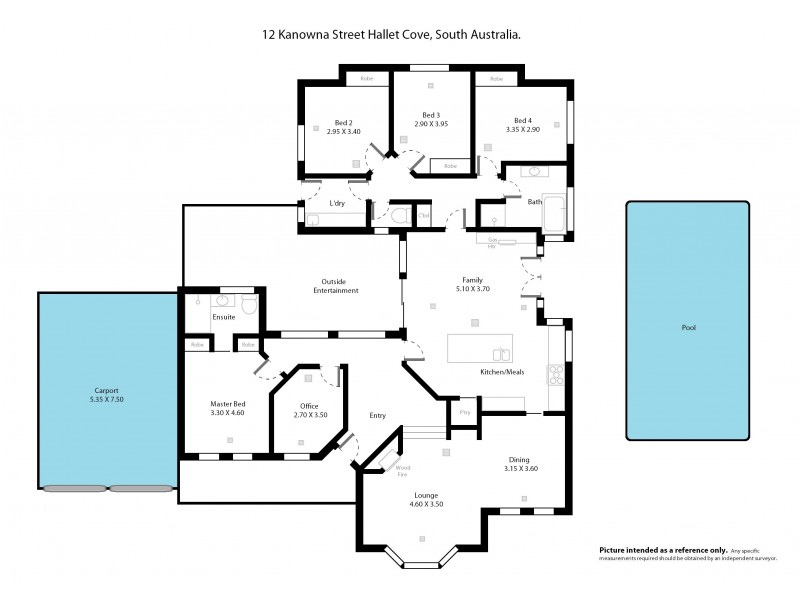 12 Kanowna Street, Hallett Cove SA 5158 Floorplan