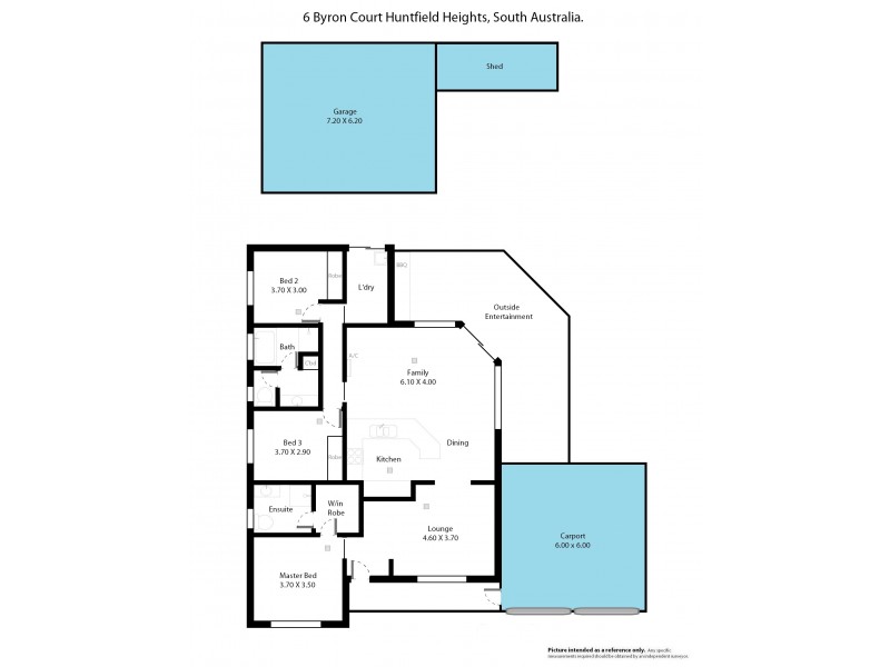 6 Byron Court, Huntfield Heights SA 5163 Floorplan