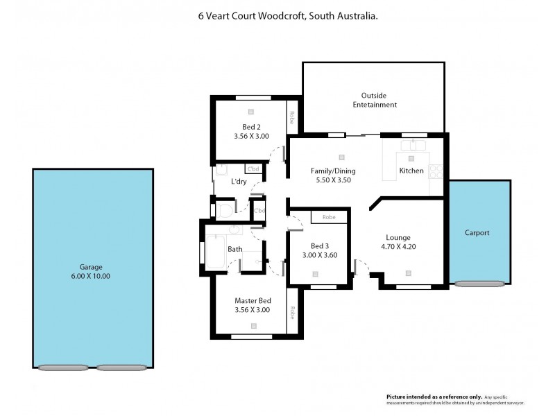 6 Veart Court, Woodcroft SA 5162 Floorplan
