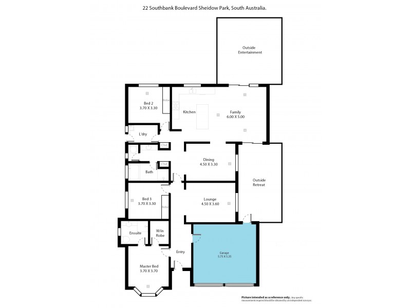 22 Southbank Boulevard, Sheidow Park SA 5158 Floorplan