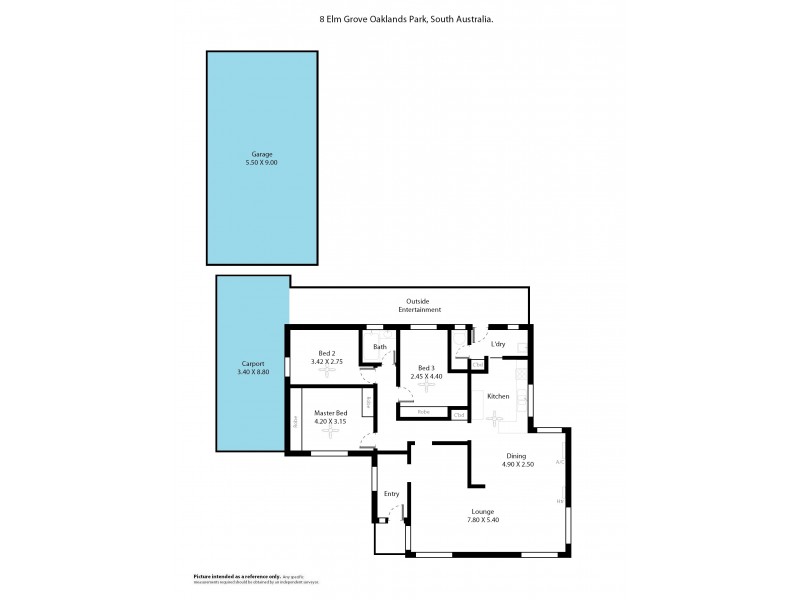 8 Elm Grove, Oaklands Park SA 5046 Floorplan