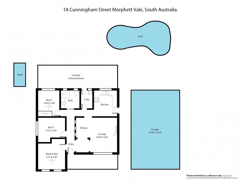 18 Cunningham Street, Morphett Vale SA 5162 Floorplan