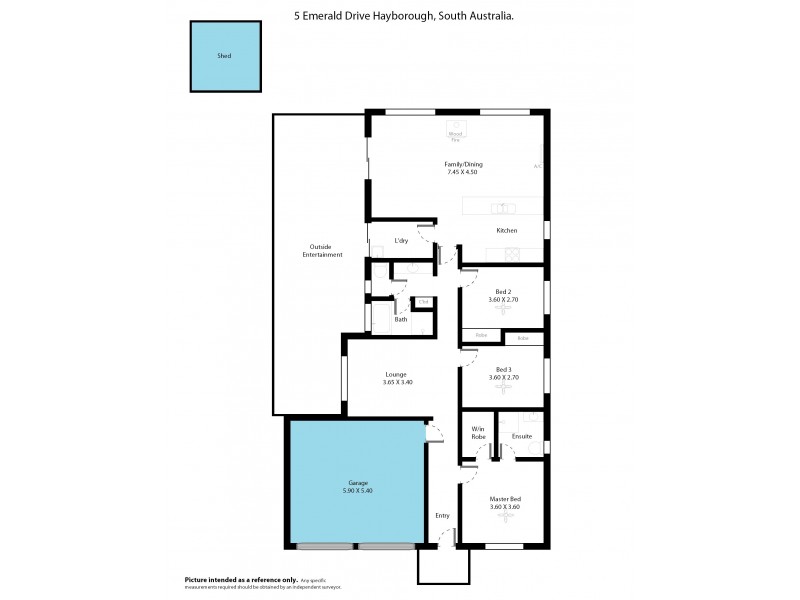 5 Emerald Drive, Hayborough SA 5211 Floorplan