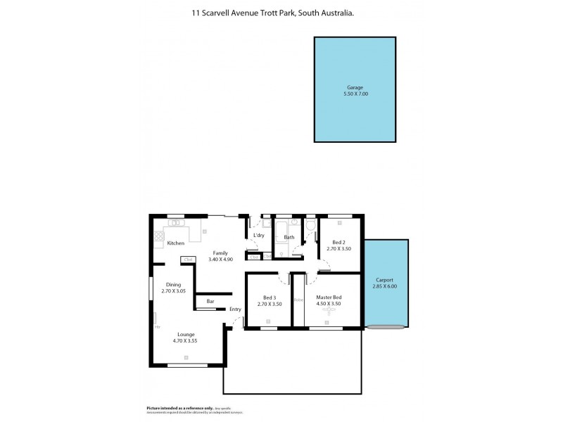 11 Scarvell Avenue, Trott Park SA 5158 Floorplan