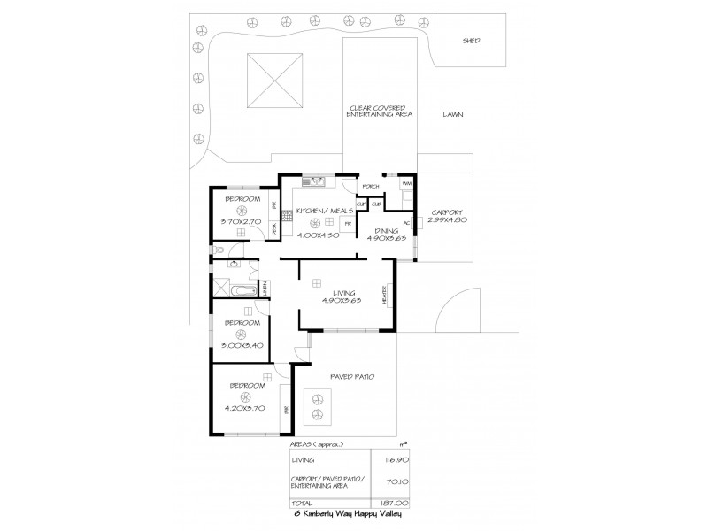6 Kimberly Way, Happy Valley SA 5159 Floorplan