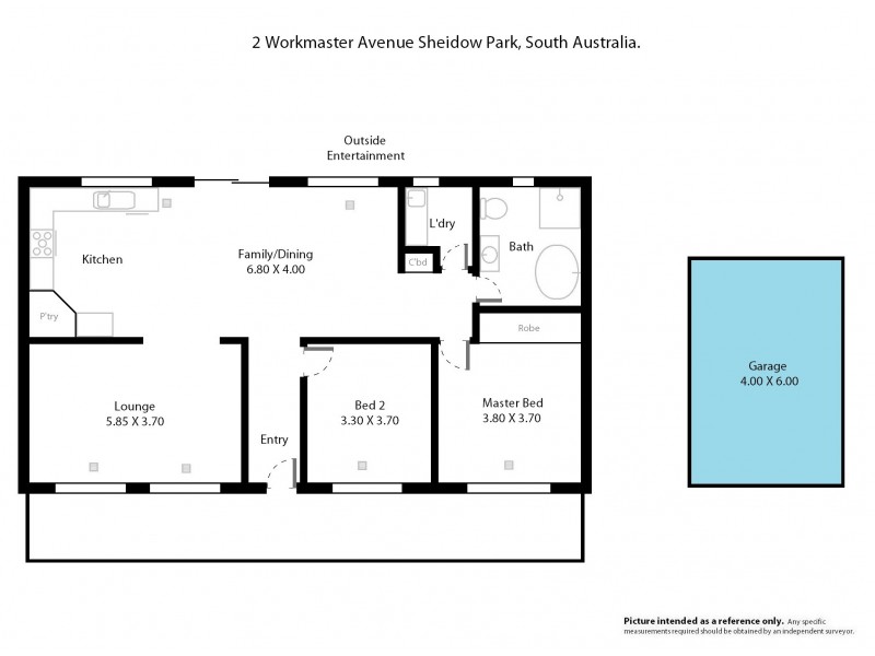 2 Workmaster Avenue, Sheidow Park SA 5158 Floorplan