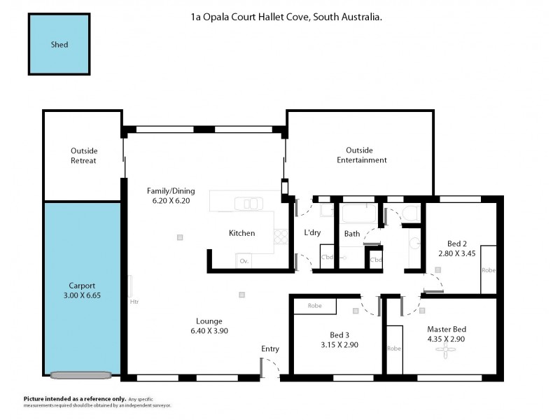 1a Opala Court, Hallett Cove SA 5158 Floorplan