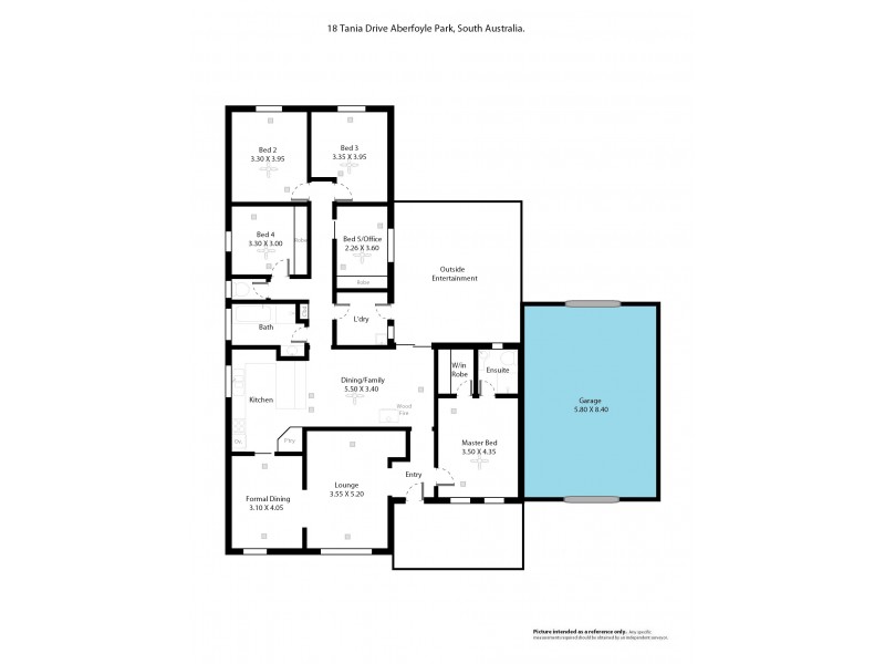 18 Tania Drive, Aberfoyle Park SA 5159 Floorplan