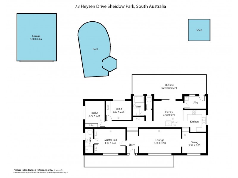 73 Heysen Drive, Sheidow Park SA 5158 Floorplan
