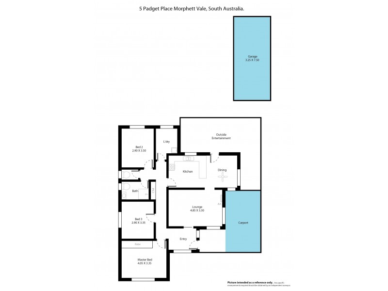 5 Padget Place, Morphett Vale SA 5162 Floorplan