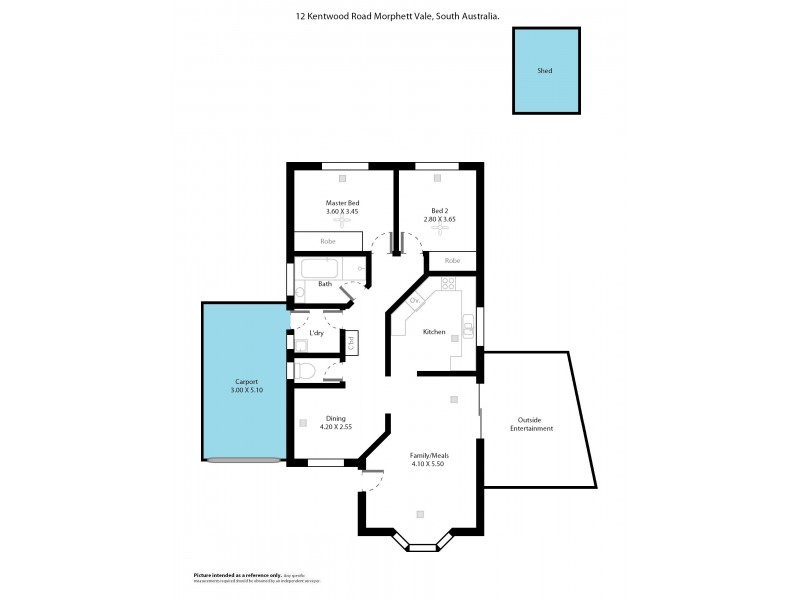 12 Kentwood Road, Morphett Vale SA 5162 Floorplan