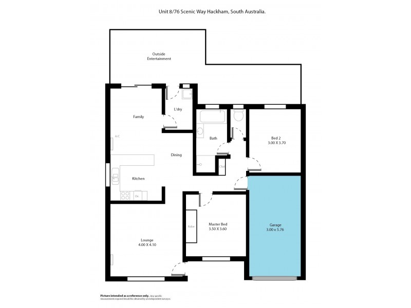 8-76 Scenic Way, Hackham SA 5163 Floorplan